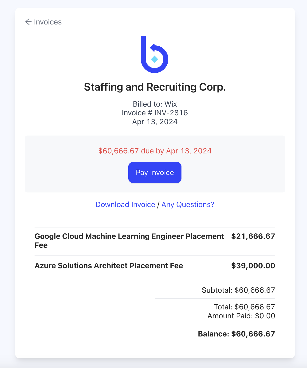 Invoices